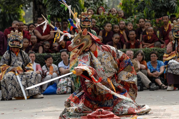 Mahakala Lama dances in Bodhgaya Mahakala Lama dances in Bodhgaya